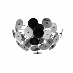 Plafonnier Trio Discalgo Noir, 3 lumières