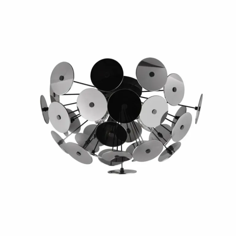 Plafonnier Trio Discalgo Noir, 3 lumières