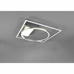 Plafonnier Trio Downey LED Nickel mat, 1 lumière, Télécommandes