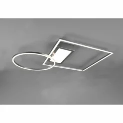 Plafonnier Trio Downey LED Nickel mat, 1 lumière, Télécommandes