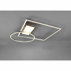 Plafonnier Trio Downey LED Nickel mat, 1 lumière, Télécommandes