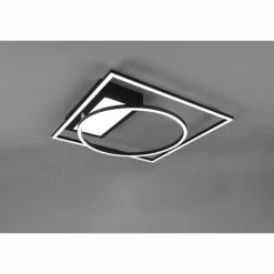 Plafonnier Trio Downey LED Noir, 1 lumière, Télécommandes