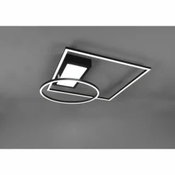 Plafonnier Trio Downey LED Noir, 1 lumière, Télécommandes