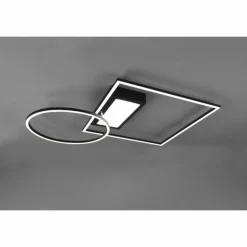 Plafonnier Trio Downey LED Noir, 1 lumière, Télécommandes