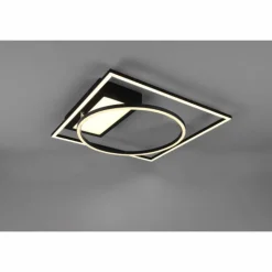 Plafonnier Trio Downey LED Noir, 1 lumière, Télécommandes