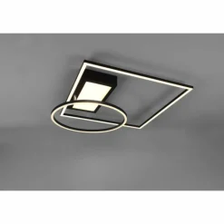 Plafonnier Trio Downey LED Noir, 1 lumière, Télécommandes