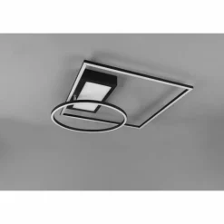 Plafonnier Trio Downey LED Noir, 1 lumière, Télécommandes