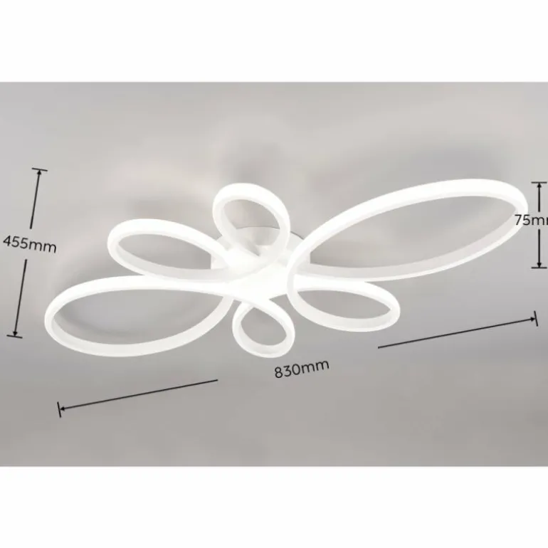 Plafonnier Trio FLY LED Blanc, 1 lumière