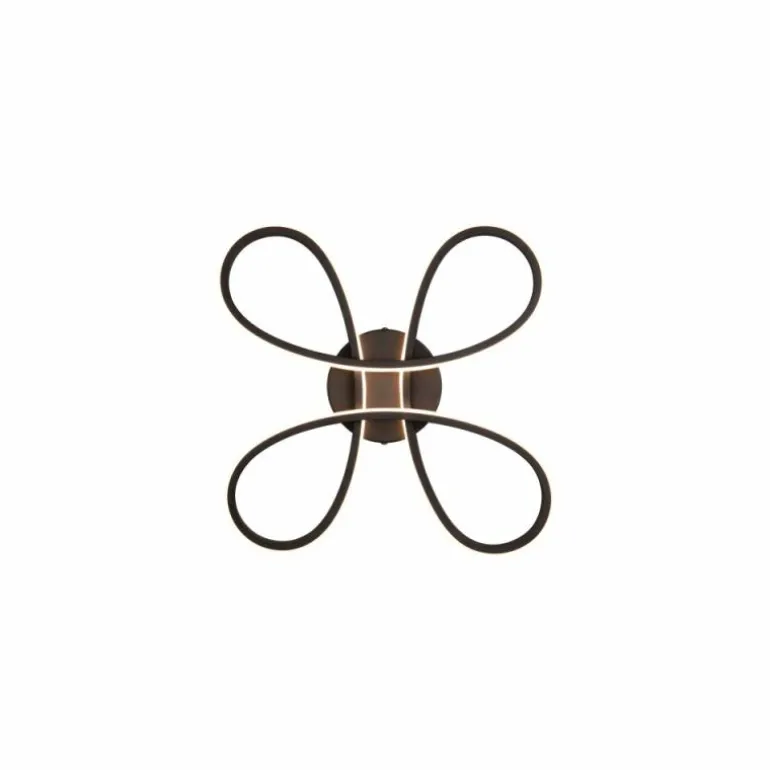 Plafonnier Trio FLY LED Noir, 1 lumière