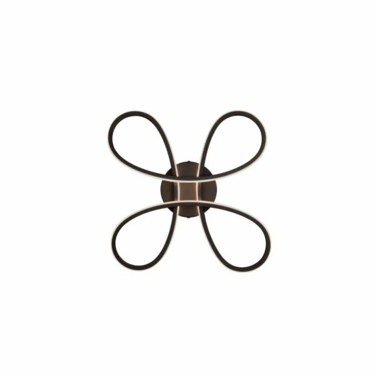 Plafonnier Trio FLY LED Noir, 1 lumière