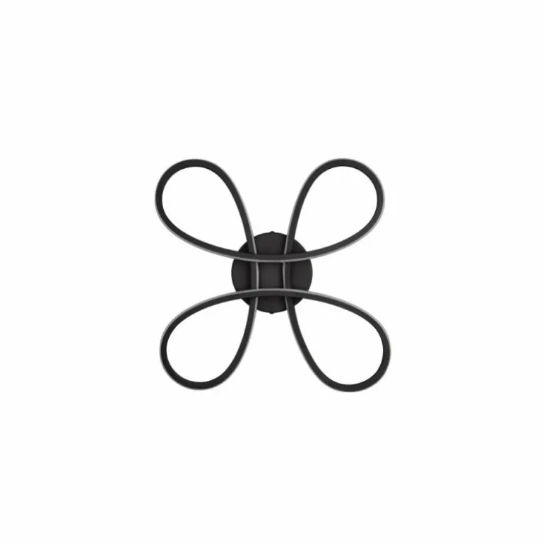 Plafonnier Trio FLY LED Noir, 1 lumière