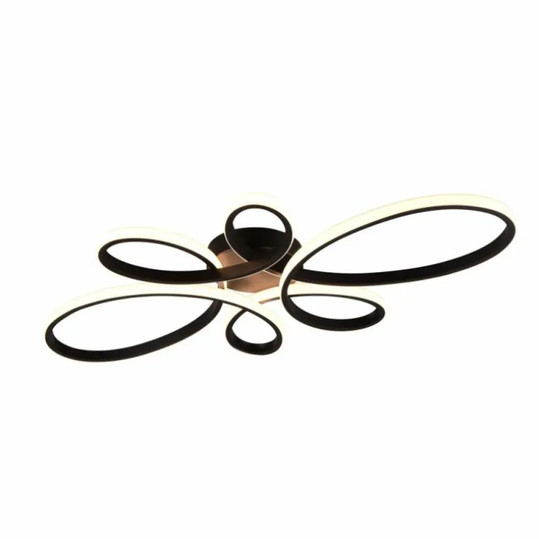 Plafonnier Trio FLY LED Noir, 1 lumière