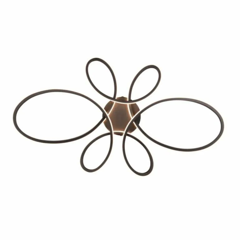 Plafonnier Trio FLY LED Noir, 1 lumière