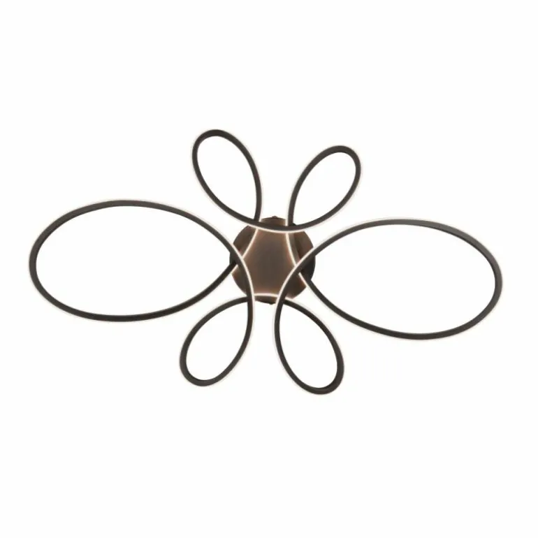 Plafonnier Trio FLY LED Noir, 1 lumière