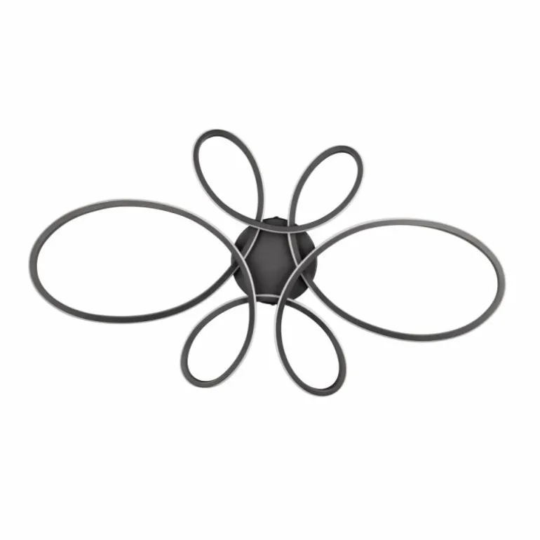 Plafonnier Trio FLY LED Noir, 1 lumière