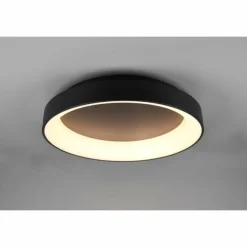 Plafonnier Trio Girona LED Noir, 1 lumière, Télécommandes