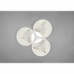 Plafonnier Trio Groovy LED Blanc, 1 lumière