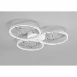 Plafonnier Trio Groovy LED Blanc, 1 lumière