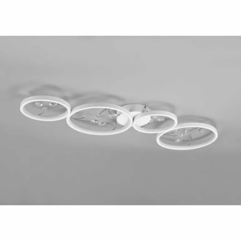 Plafonnier Trio Groovy LED Blanc, 1 lumière