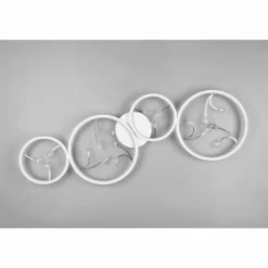 Plafonnier Trio Groovy LED Blanc, 1 lumière