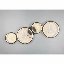 Plafonnier Trio Groovy LED Noir, 1 lumière