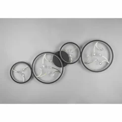 Plafonnier Trio Groovy LED Noir, 1 lumière