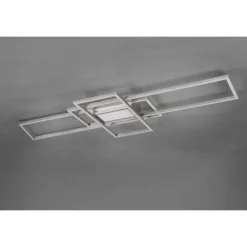 Plafonnier Trio Irvine LED Nickel mat, 1 lumière, Télécommandes