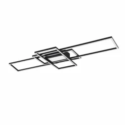 Plafonnier Trio Irvine LED Anthracite, 1 lumière, Télécommandes