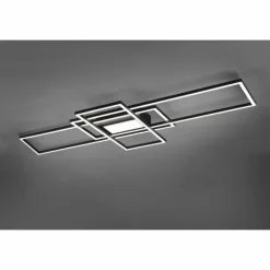 Plafonnier Trio Irvine LED Anthracite, 1 lumière, Télécommandes