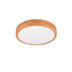 Plafonnier Trio ISEO LED Bois clair, 1 lumière