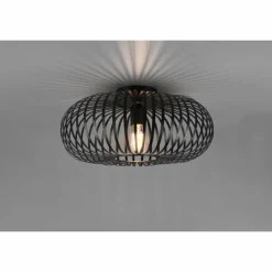 Plafonnier Trio Johann Noir, 1 lumière