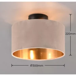 Plafonnier Trio JULIETA Noir, 2 lumières