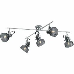 Plafonnier Trio Leuchten KOLANI Chrome, 5 lumières