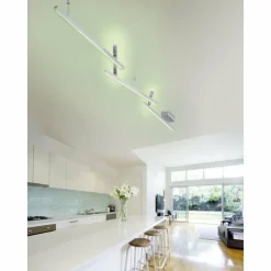 Plafonnier Trio Leuchten WiZ MELBY LED Nickel mat, 1 lumière, Télécommandes, Changeur de couleurs