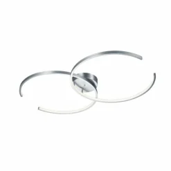 Plafonnier Trio Leuchten WIZ CITIZEN LED Nickel mat, 2 lumières, Télécommandes, Changeur de couleurs