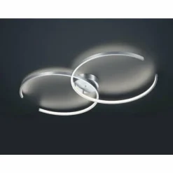 Plafonnier Trio Leuchten WIZ CITIZEN LED Nickel mat, 2 lumières, Télécommandes, Changeur de couleurs