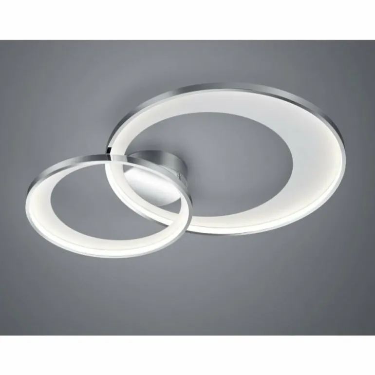 Plafonnier Trio Leuchten GRANADA LED Chrome, 1 lumière