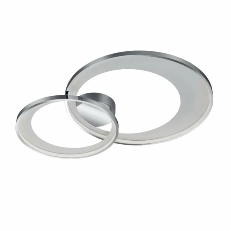 Plafonnier Trio Leuchten GRANADA LED Chrome, 1 lumière