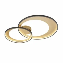 Plafonnier Trio Leuchten GRANADA LED Noir, 1 lumière