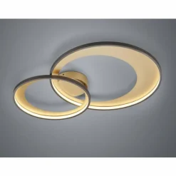 Plafonnier Trio Leuchten GRANADA LED Noir, 1 lumière