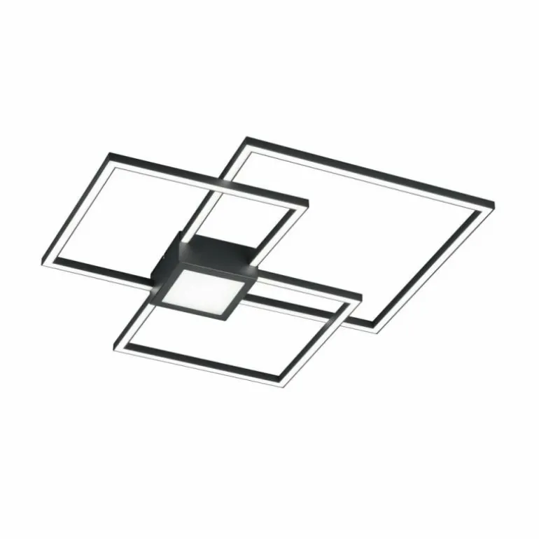 Plafonnier Trio Leuchten HYDRA LED Anthracite, 1 lumière