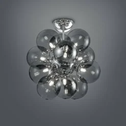 Plafonnier Trio Leuchten ALICIA Chrome, 12 lumières