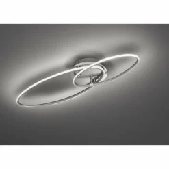 Plafonnier Trio Leuchten AVUS LED Nickel mat, 1 lumière