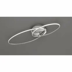 Plafonnier Trio Leuchten AVUS LED Nickel mat, 1 lumière