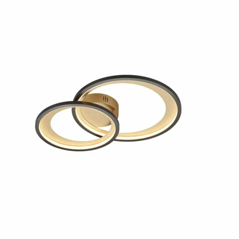 Plafonnier Trio Leuchten GRANADA LED Noir, 1 lumière