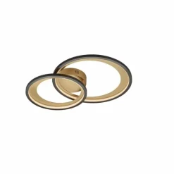 Plafonnier Trio Leuchten GRANADA LED Noir, 1 lumière