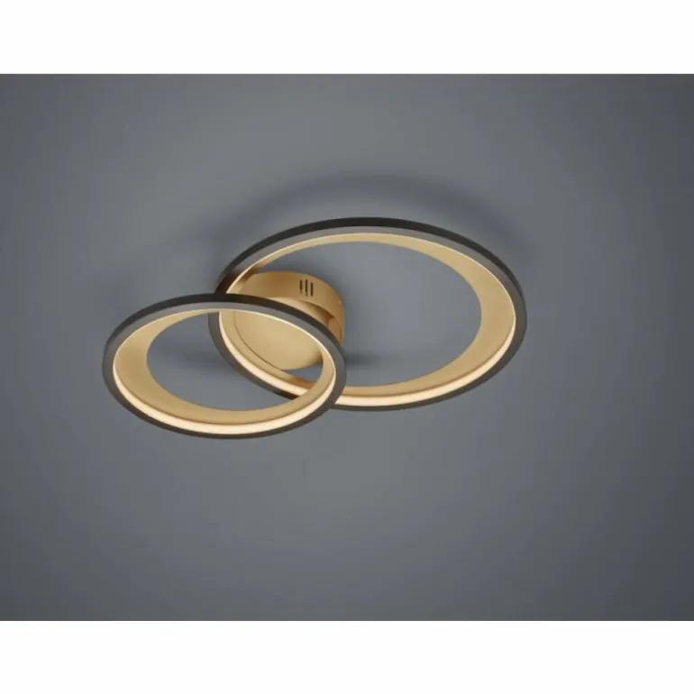 Plafonnier Trio Leuchten GRANADA LED Noir, 1 lumière