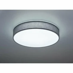 Plafonnier Trio LUGANO LED Gris, 1 lumière, Télécommandes
