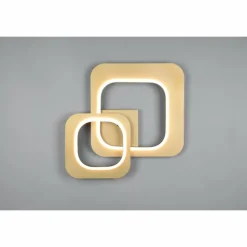 Plafonnier Trio Lugo LED Noir doré, 1 lumière