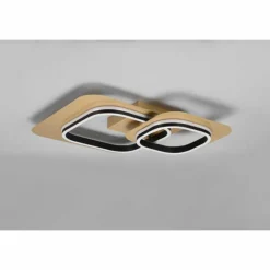 Plafonnier Trio Lugo LED Noir doré, 1 lumière